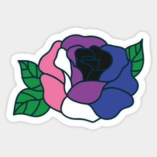 Genderfluid flower Sticker